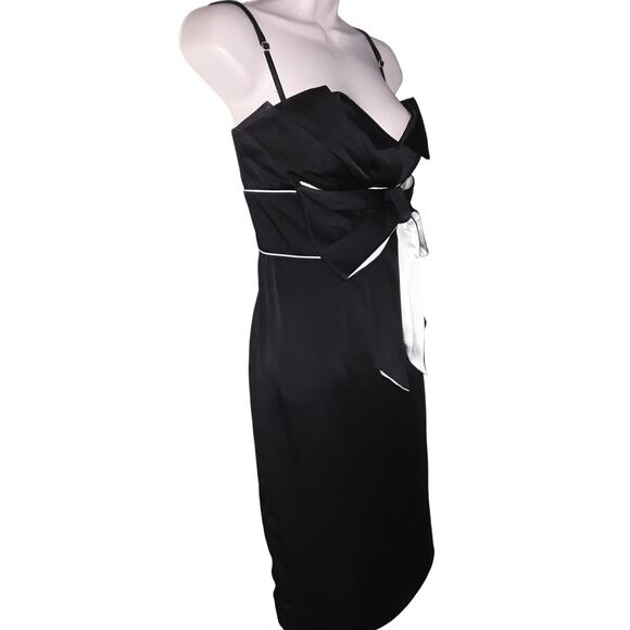 RED Valentino Haute Couture Black & White Cocktail Dress with Bow 44 - Picture 7 of 10